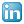 social linkedin box blue 24